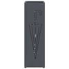 vidaXL Sonnenschirmhalter Anthrazit 15,5 x 15,5 x 49 cm Metall