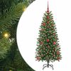 vidaXL K&uuml;nstlicher Weihnachtsbaum Gr&uuml;n 120 cm PE und PVC