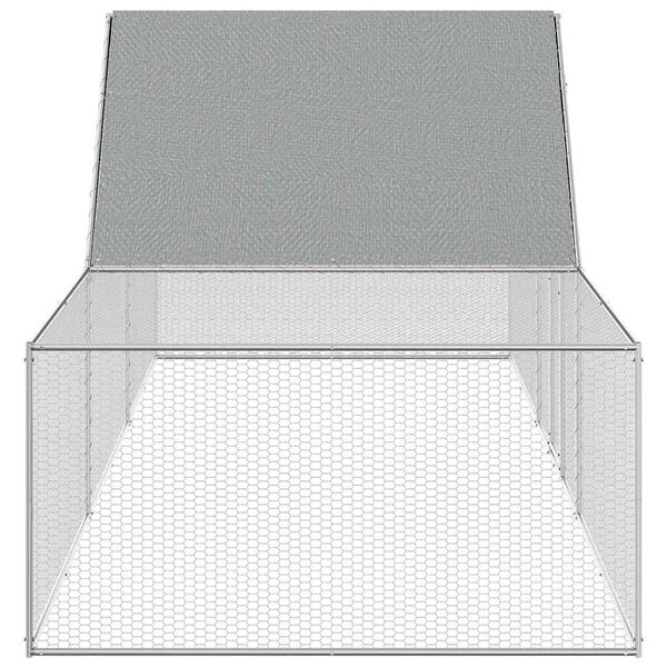 vidaXL H&uuml;hnerstall 6x2x2 m Verzinkter Stahl