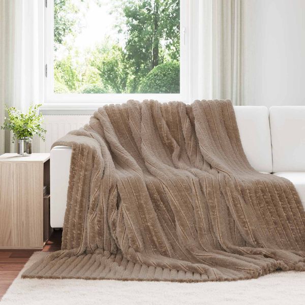 vidaXL Wohndecken 6 pcs Kamel 270 x 240 cm Fleece