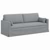 vidaXL Sofa 2 pcs Hellgrau 198 x 78 x 80 cm Stoff