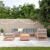 vidaXL 8-tlg. Garten-Lounge-Set mit Kissen Massivholz Douglasie