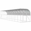 vidaXL H&uuml;hnerstall gegen die Wand Silber 600 x 150 x 215 cm
