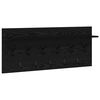 vidaXL Wandmontierter nachttisch Schwarz Eichen-Optik 100 x 40 x 12 cm
