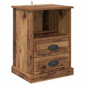 vidaXL Nachttisch Altholz 36 x 43 x 60 cm Holzwerkstoff