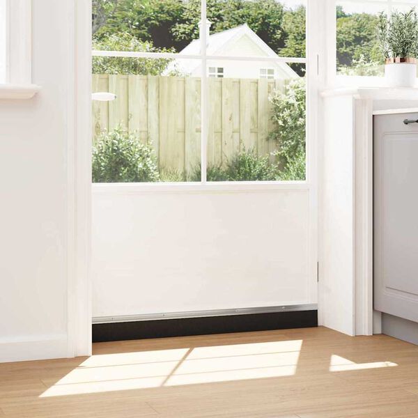 vidaXL Aufsteck T&uuml;rb&uuml;rstendichtungen 12 pcs Silber 100 cm