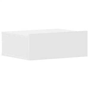vidaXL H&auml;ngender Nachttisch Wei&szlig; 40x30x15 cm Holzwerkstoff