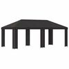 vidaXL Garten Pavillon 6 x 3 m Anthrazit Polyester und Stahl 190 gsm