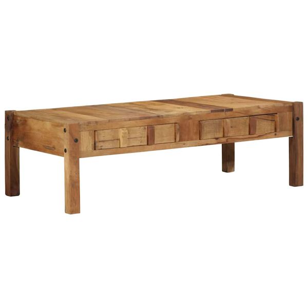 vidaXL Couchtisch Braun 110 x 54 x 35 cm Massives upgecyceltes Holz