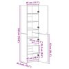 vidaXL Highboard 2 pcs Altholz 45 x 42,5 x 185 cm