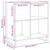 vidaXL Schallplattenschrank Altholz 85 x 38 x 89 cm Holzwerkstoff