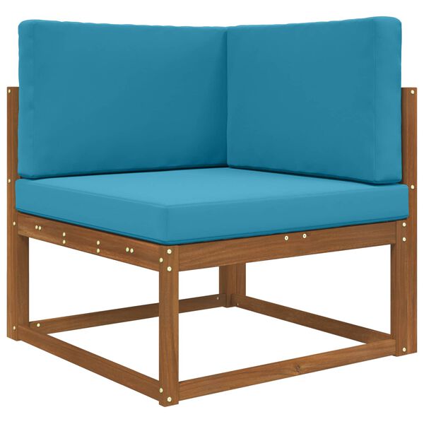 vidaXL Sofakissen f&uuml;r drau&szlig;en 3 pcs K&ouml;nigsblau Polyester