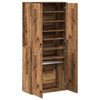 vidaXL Hochschrank mit Regal Altholz 80 x 39 x 178 cm Holzwerkstoff
