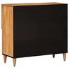 vidaXL Sideboard mit Speicher Natur 80 x 33,5 x 75 cm Massivholz Mango