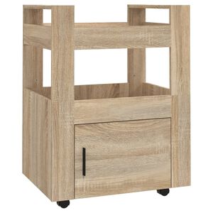 vidaXL K&uuml;chenwagen Sonoma-Eiche 60x45x80 cm Holzwerkstoff