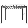 vidaXL Pergola mit Lamellendach 3x3 m Anthrazit Stoff und Aluminium
