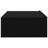 vidaXL TV-Schrank mit LED-Leuchten Schwarz 60x35x15,5 cm