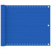 vidaXL Balkon-Sichtschutz Blau 75x300 cm HDPE
