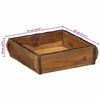 vidaXL Tablett Braun 29 x 31 x 10 cm Massives upgecyceltes Holz