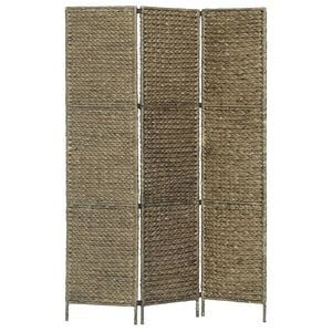 vidaXL 3-teiliger Paravent Braun 116&times;160 cm Wasserhyazinthe