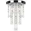 H&auml;ngelampe edle Deckenlampe mit transparenten Kristallperlen