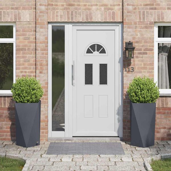 vidaXL Pflanzk&uuml;bel 2 pcs Anthrazit 40 x 40 x 75 cm Stahl