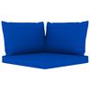 vidaXL 6-tlg. Garten-Lounge-Set mit Kissen in Blau Kiefernholz