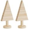 vidaXL Deko-Weihnachtsb&auml;ume 2 Stk. Holz 30 cm Massivholz Kiefer