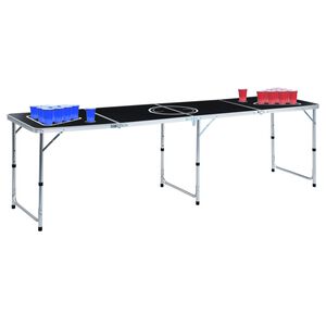 vidaXL Bier-Pong-Tisch mit Tassen und B&auml;llen Klappbar 240 cm