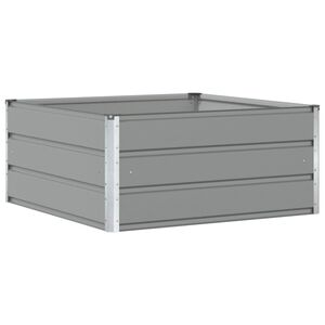 vidaXL Pflanzk&uuml;bel Hellgrau 100 x 100 x 45 cm Stahl