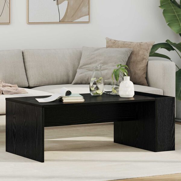 vidaXL Couchtisch Schwarz Eichen-Optik 95 x 50 x 34 cm Holzwerkstoff