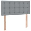 vidaXL Aufbewahrungsbett mit Matratze Hellgrau 90 x 200 cm