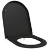 vidaXL Toilettensitz Schwarz 49 x 36 x 4 cm Duroplast