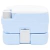 vidaXL Camping-Toilette Helles Blau und Wei&szlig; 41,5 x 36,5 x 30 cm