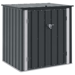 vidaXL Gartenlagerbox Schwarz 101,5 x 82 x 100 cm Stahl