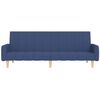 vidaXL Schlafsofa 2-Sitzer mit Fu&szlig;hocker Blau Stoff