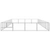 vidaXL Hundezwinger Silbern 40 m&sup2; Stahl