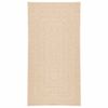 vidaXL Teppich ZIZUR Beige 80x150 cm Jute-Optik Indoor und Outdoor