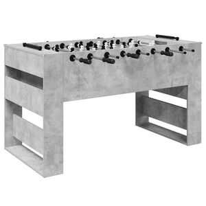 vidaXL Tischfu&szlig;balltisch Betongrau 146,5 x 74 x 85 cm Holzwerkstoff