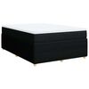 vidaXL Boxspringbett mit Matratze Schwarz 140x200 cm Stoff