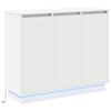 vidaXL LED-Sideboard Wei&szlig; 90 x 32 x 75 cm Holzwerkstoff