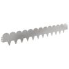 vidaXL Raseneinfassung 30 pcs 103 x 15 cm Stahl Silber