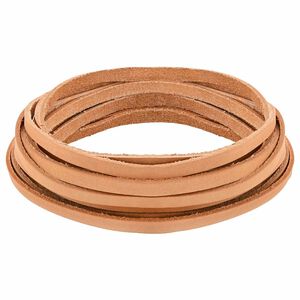vidaXL Lederriemen Hellbraun 200 x 0,8 cm Leder