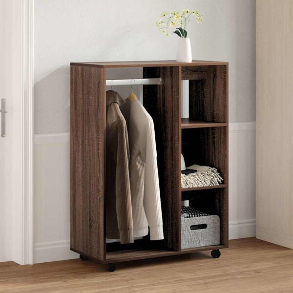 vidaXL Kleiderschrank Braun Eichen-Optik 80x40x110 cm Holzwerkstoff