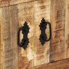 vidaXL Sideboard 80x30x65 cm Massives Raues Mangoholz
