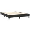 vidaXL Boxspringbett mit Matratze Schwarz 160x210 cm Samt