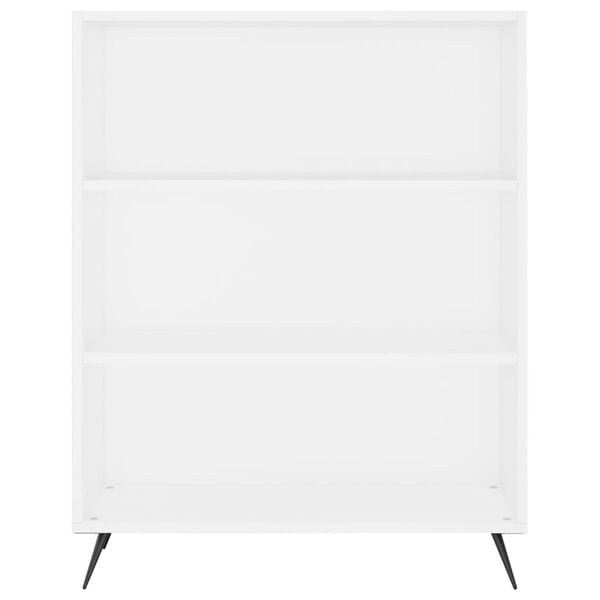 vidaXL Bücherregal Weiß 69,5x32,5x90 cm Holzwerkstoff