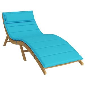 vidaXL Sonnen-Lounger Kissen T&uuml;rkis 180 x 60 x 4 cm Oxford-Stoff