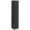 vidaXL Schrankset 2 pcs Schwarz Holzwerkstoff