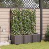 vidaXL Garten-Pflanzgef&auml;&szlig; 3 pcs Braun Stahl